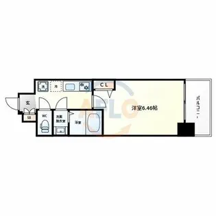LUXENA住之江公園【3階】の間取り