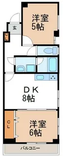 グランピア城南【4階】の間取り