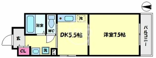 パークサイドエール【3階】の間取り