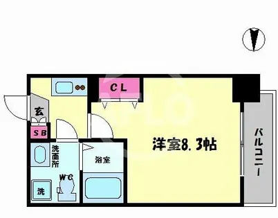 LIVIAZ NAMBA LUCE【5階】の間取り