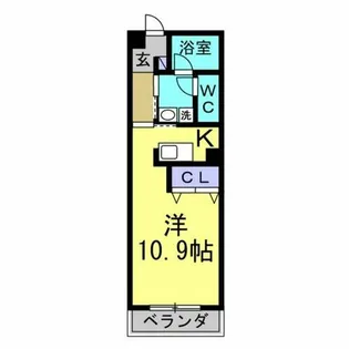 第10タツミビル西館【2階】の間取り