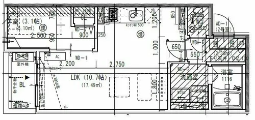 Jack todanishiⅠ【1階】の間取り