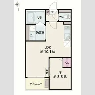 Jack todanishiⅠ【2階】の間取り