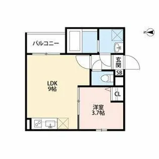 ラコントレ【1階】の間取り