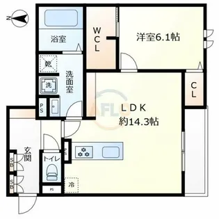 スペチアーレ平野西【303号室】の間取り