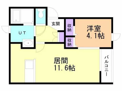 Residence HIGASHIMACHI AB【B302号室】の間取り