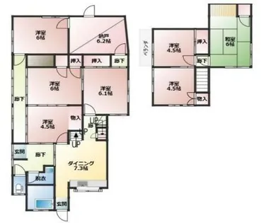 兵庫県姫路市仁豊野【一戸建】の間取り