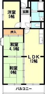 カランドリエ栗東【502号室】の間取り