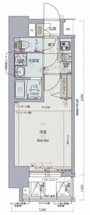 プランドール江戸堀レジデンス【5階】の間取り
