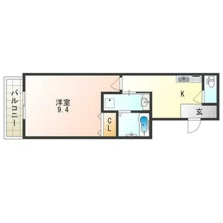 フジパレス東粉浜【2階】の間取り