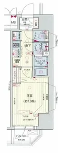 プレサンス堺筋本町駅前シェル【13階】の間取り