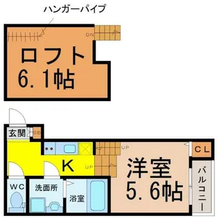 愛知県名古屋市熱田区白鳥2丁目【アパート】の間取り