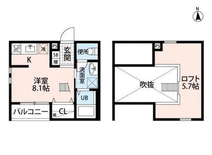 AstorPlace(アスタープレイス)【2階】の間取り