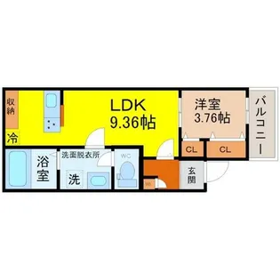 グランフェリオ【3階】の間取り