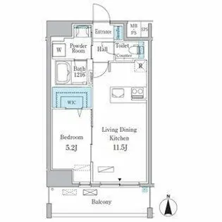 アリエッタNagoya【9階】の間取り