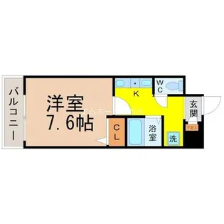 クレストステージ内山【4階】の間取り