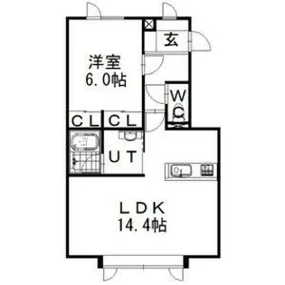 セレーノⅡ【102号室】の間取り