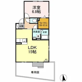 ラフィーネ B【1階】の間取り