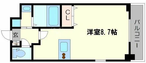 プレサンス心斎橋モデルノ【6階】の間取り