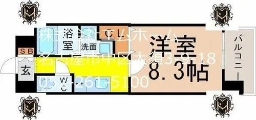 NORITAKE RISE(則武ライズ)【3階】の間取り