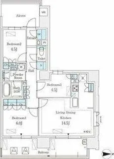 GRANPASEO丸の内【4階】の間取り