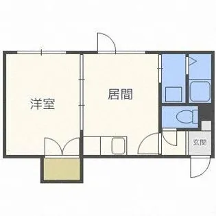 ルミエール山咲【2階】の間取り