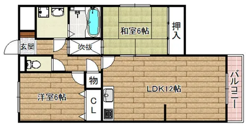 第6マーブルハイツ【204号室】の間取り