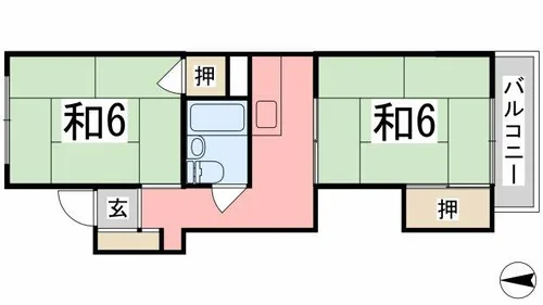 メゾンそれいゆ【4-B号室】の間取り