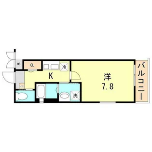 ワコーレヴィータ神戸上沢通【3階】の間取り