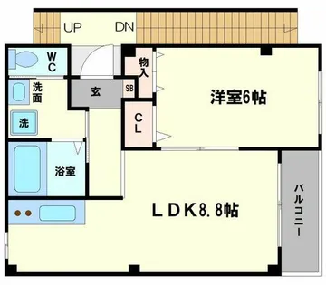 グランプログレス福島【1階】の間取り