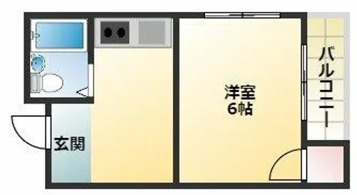 ロイヤルパレス東住吉【2階】の間取り