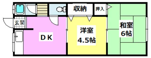 総持寺神吉文化【212号室】の間取り
