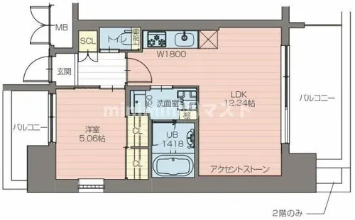 プレジオ阿波座【4階】の間取り