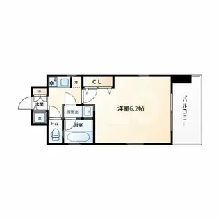 アクアプレイス梅田Ⅲ【8階】の間取り