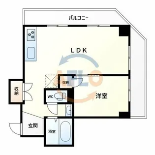 おおきに北堀江サニーアパートメント【3階】の間取り