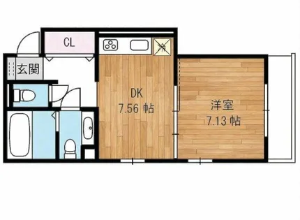 プルミエール蒲生【2階】の間取り