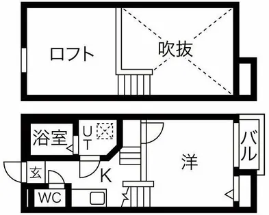 Creo荒子壱番館【2階】の間取り