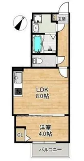 ALEGRIA姫路東【1階】の間取り