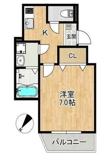 ALEGRIA姫路東【2階】の間取り