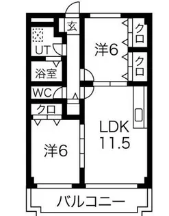メゾン・シャルマン【1階】の間取り
