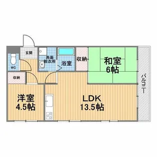 io甲子園Ⅱ番館【2階】の間取り