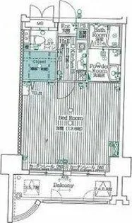 ハートヒルズ栄【4階】の間取り