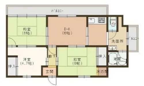 メゾン白鷺【5階】の間取り