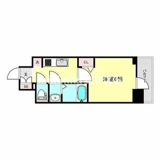 プレサンス西九条シティベイ【6階】の間取り