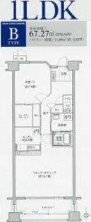 ソーラスフロント富船【10階】の間取り