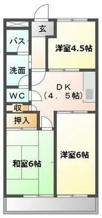 タカネハイツ【2階】の間取り