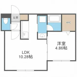 シエル麻生【1階】の間取り