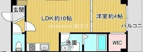 Raffine大阪九条【2階】の間取り