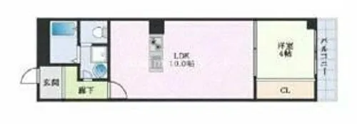 Raffine大阪九条【1階】の間取り