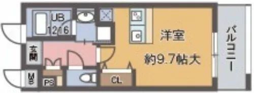 グランジュテ住吉【6階】の間取り